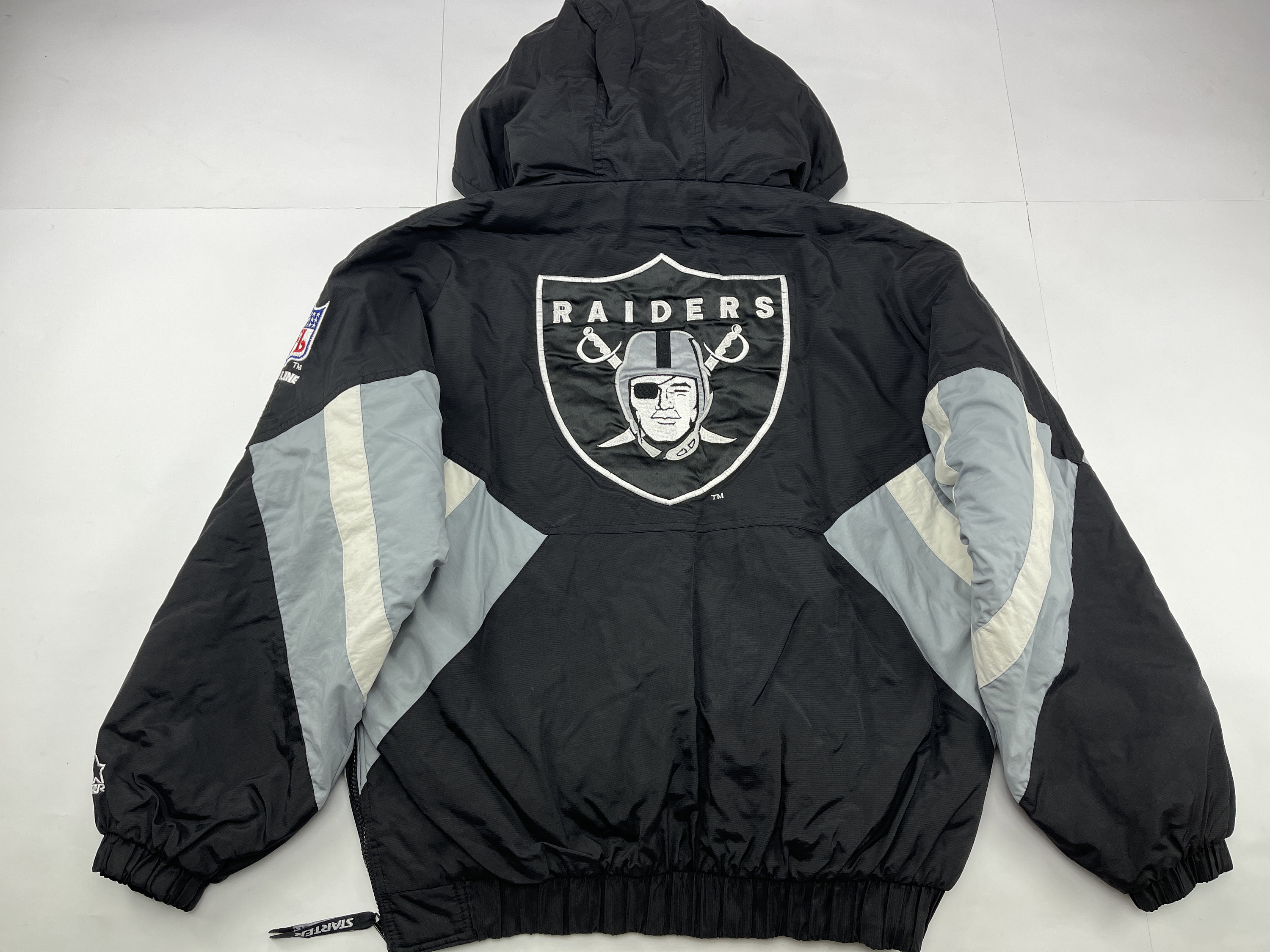 NFL STARTER Oakland Raiders Jacket Los Angeles vintage 1/2 Etsy