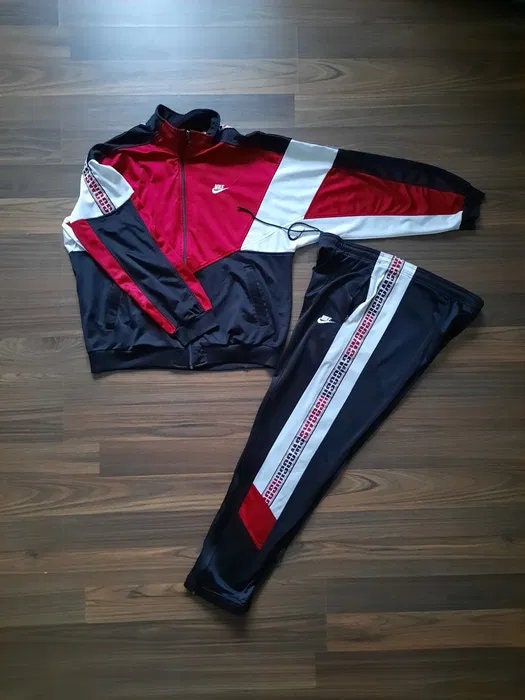 red black and white nike jumpsuit