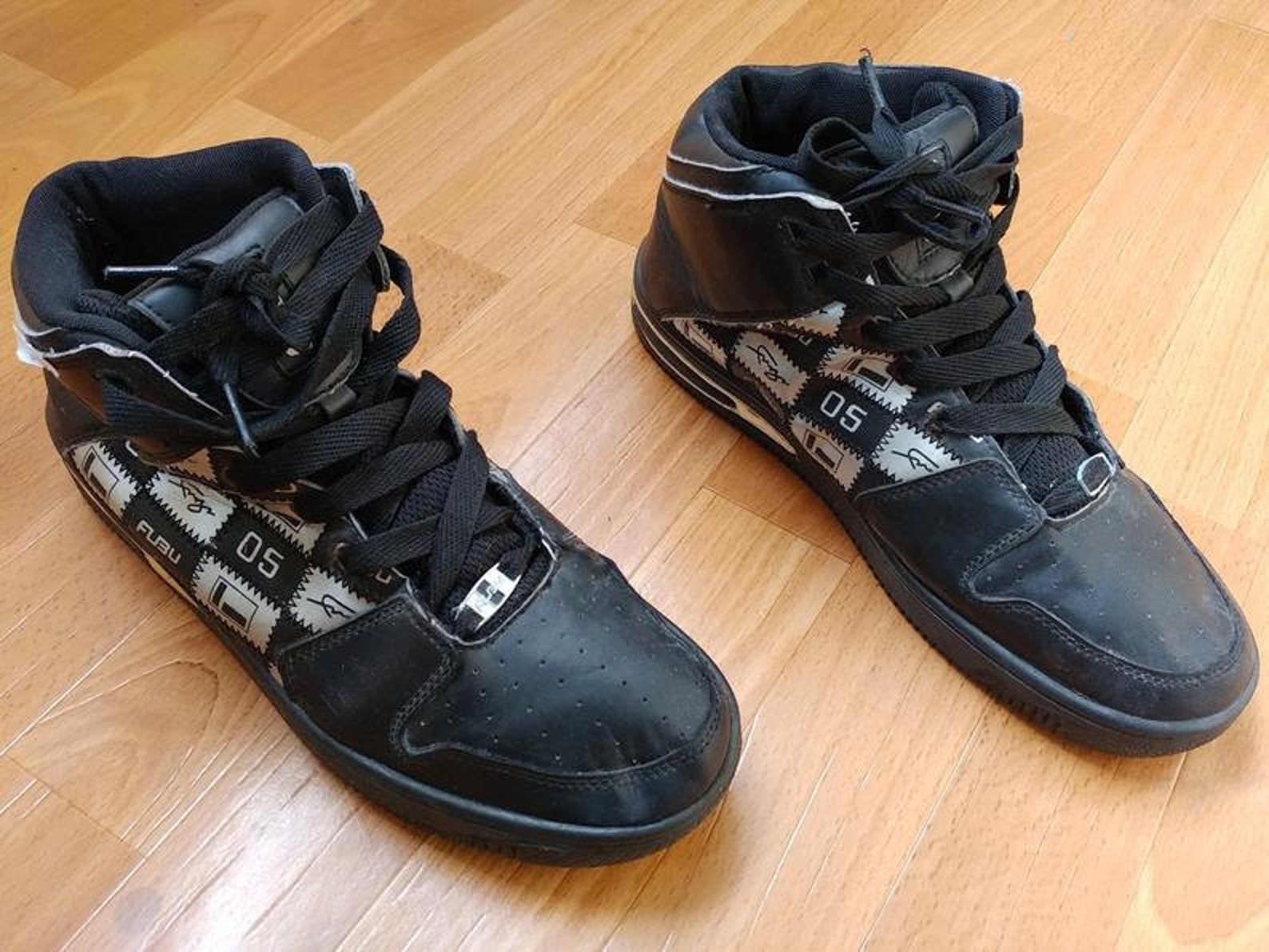 FUBU Sneakers Black Vintage Hip Hop Shoes 90s Hiphop Etsy