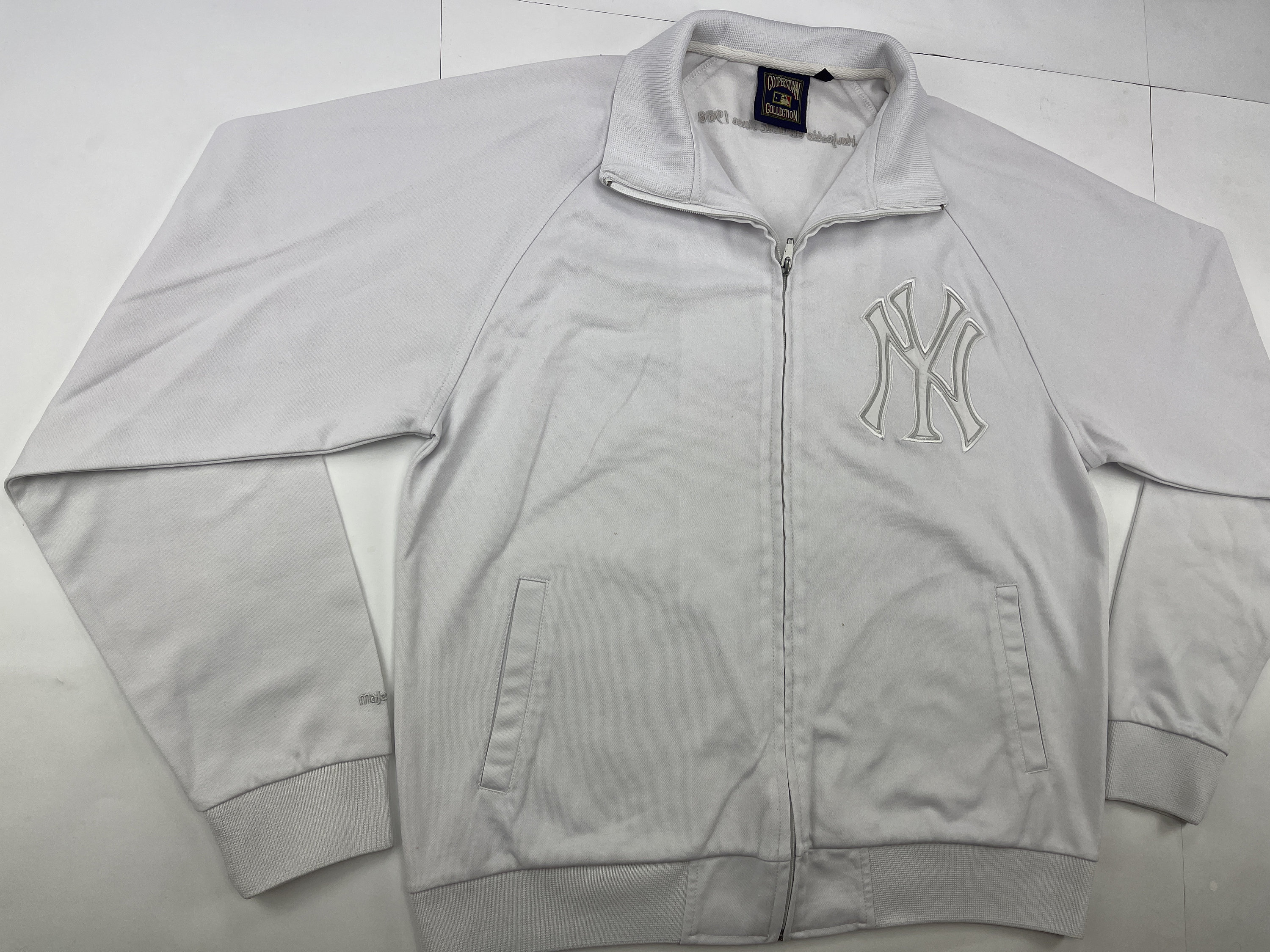 MLB New York Yankees Jacket White Cooperstown Collection | Etsy
