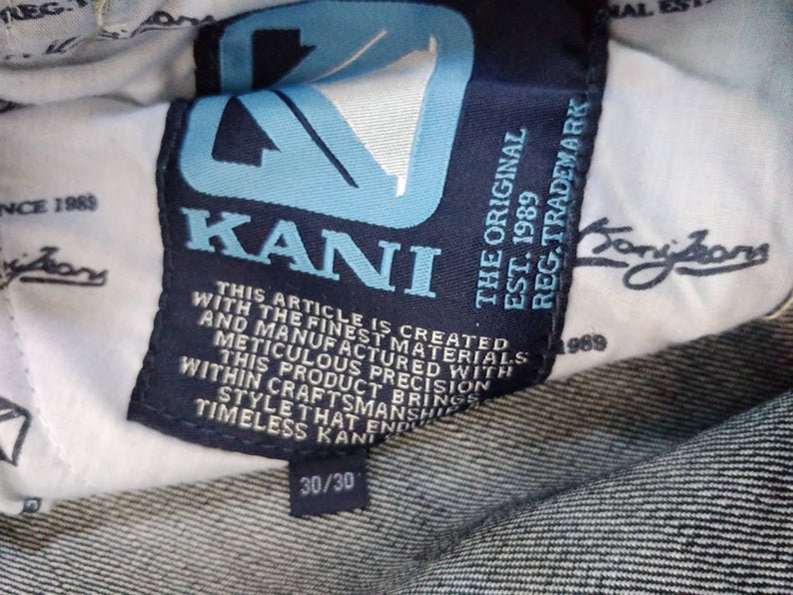 KARL KANI Jeans Blue Vintage Baggy Kani Jeans Loose Pants | Etsy