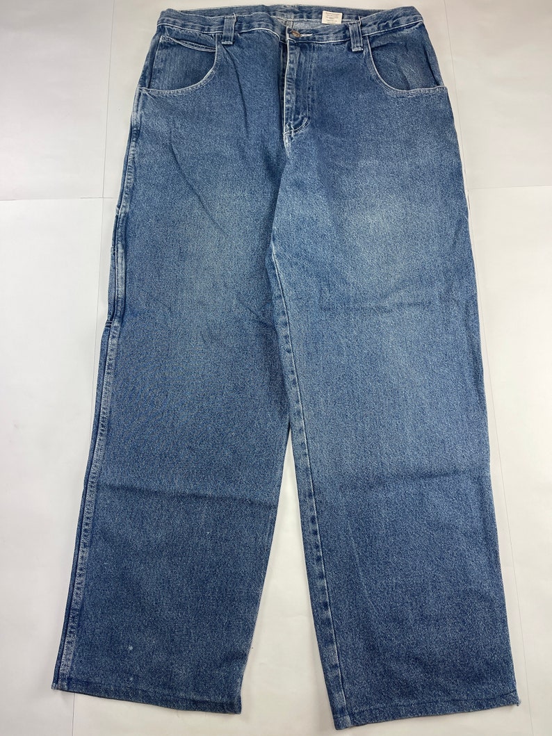 New York Yankees Jeans Vintage Basketball Pants 90s Hip Hop Etsy