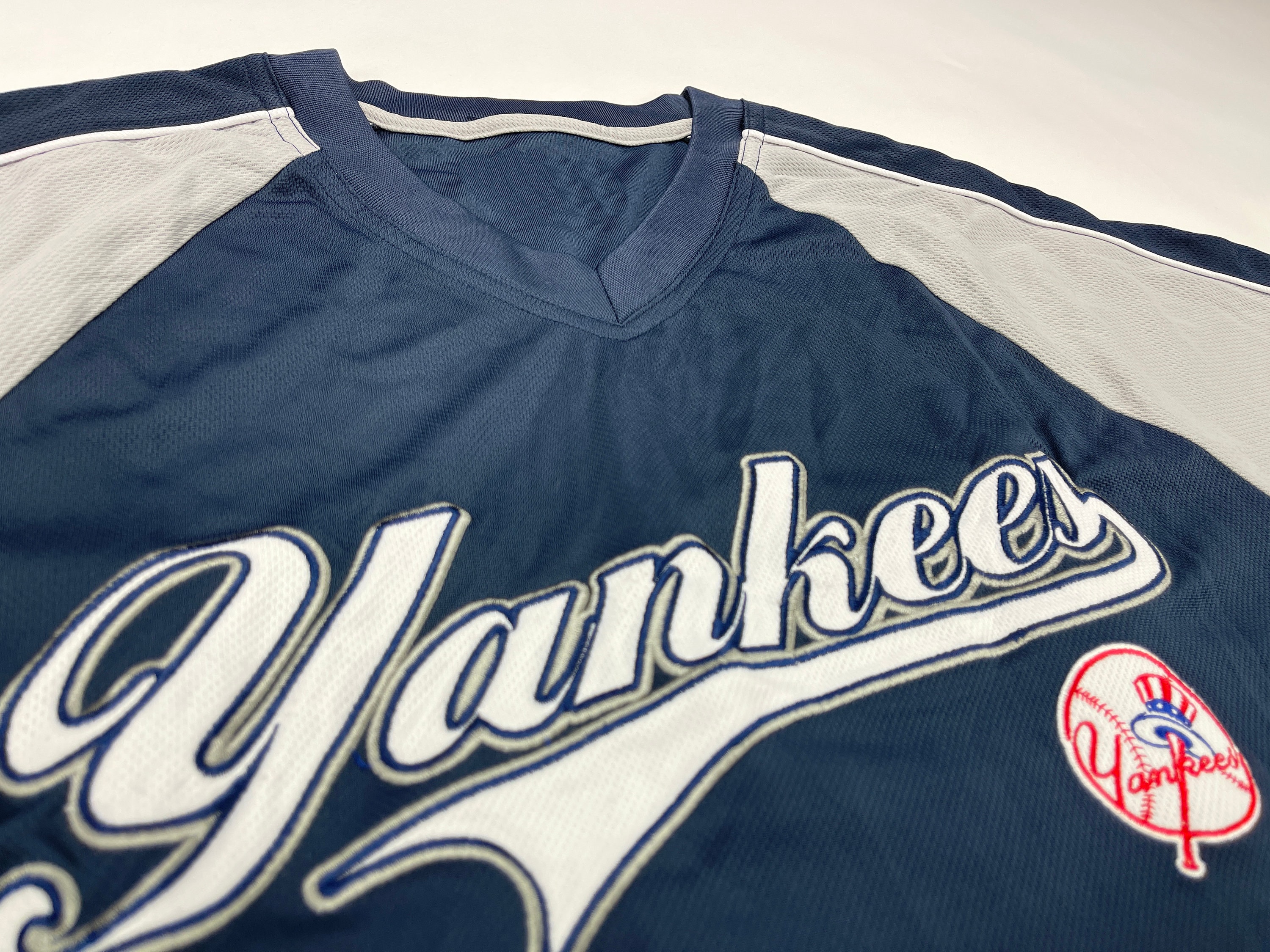 MLB New York Yankees Jersey Blue Majestic Vintage Baseball 