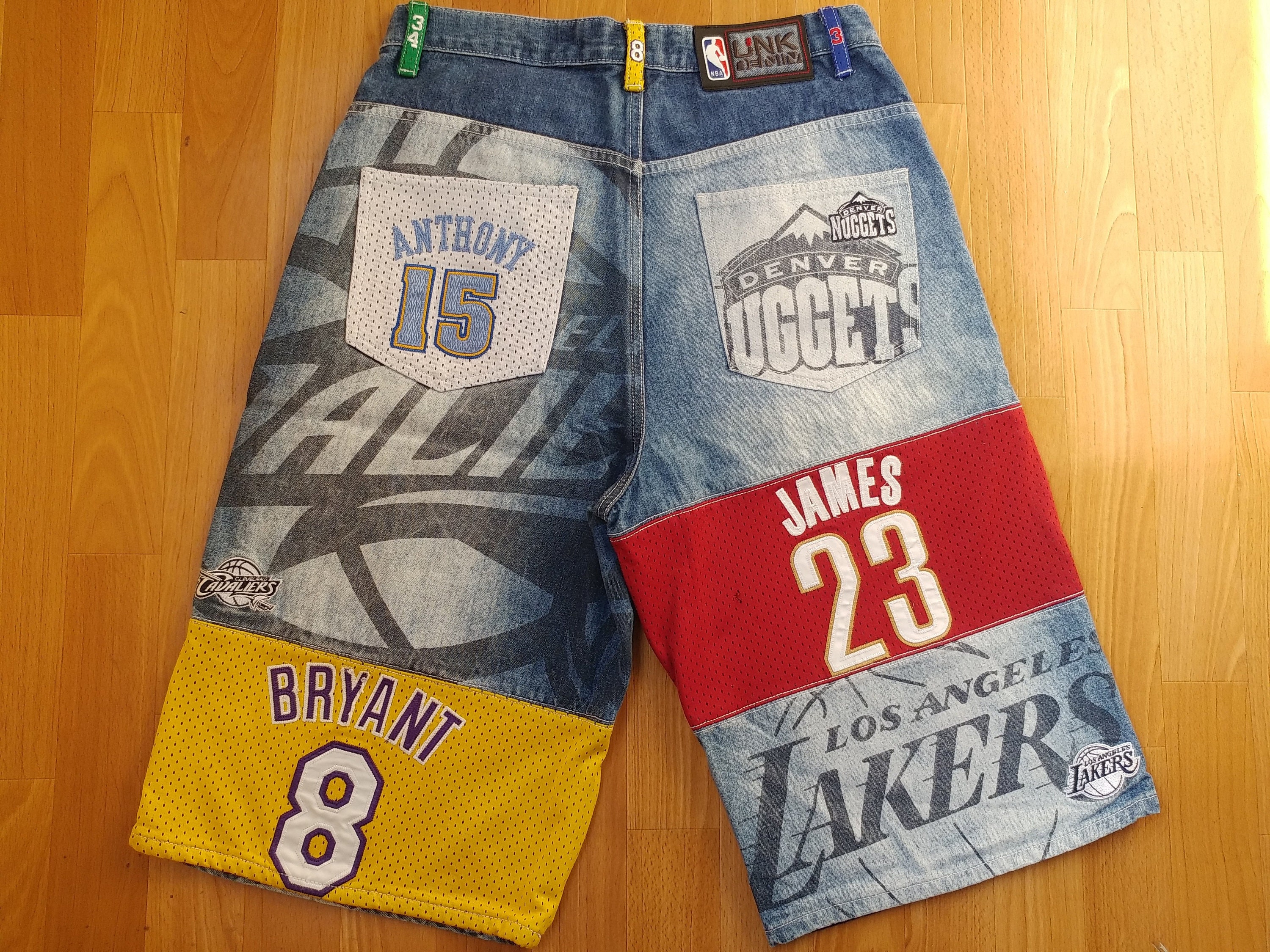 NBA Denver Nuggets Shorts Vintage Denim UNK Basketball 