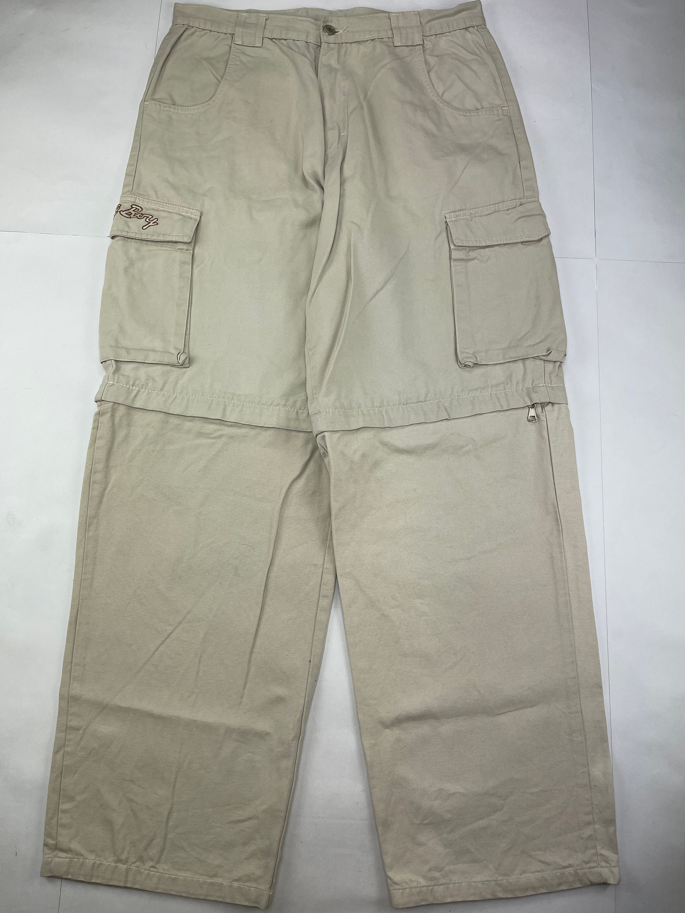 Godbody jeans beige carpenter vintage baggy jeans 90s hip | Etsy