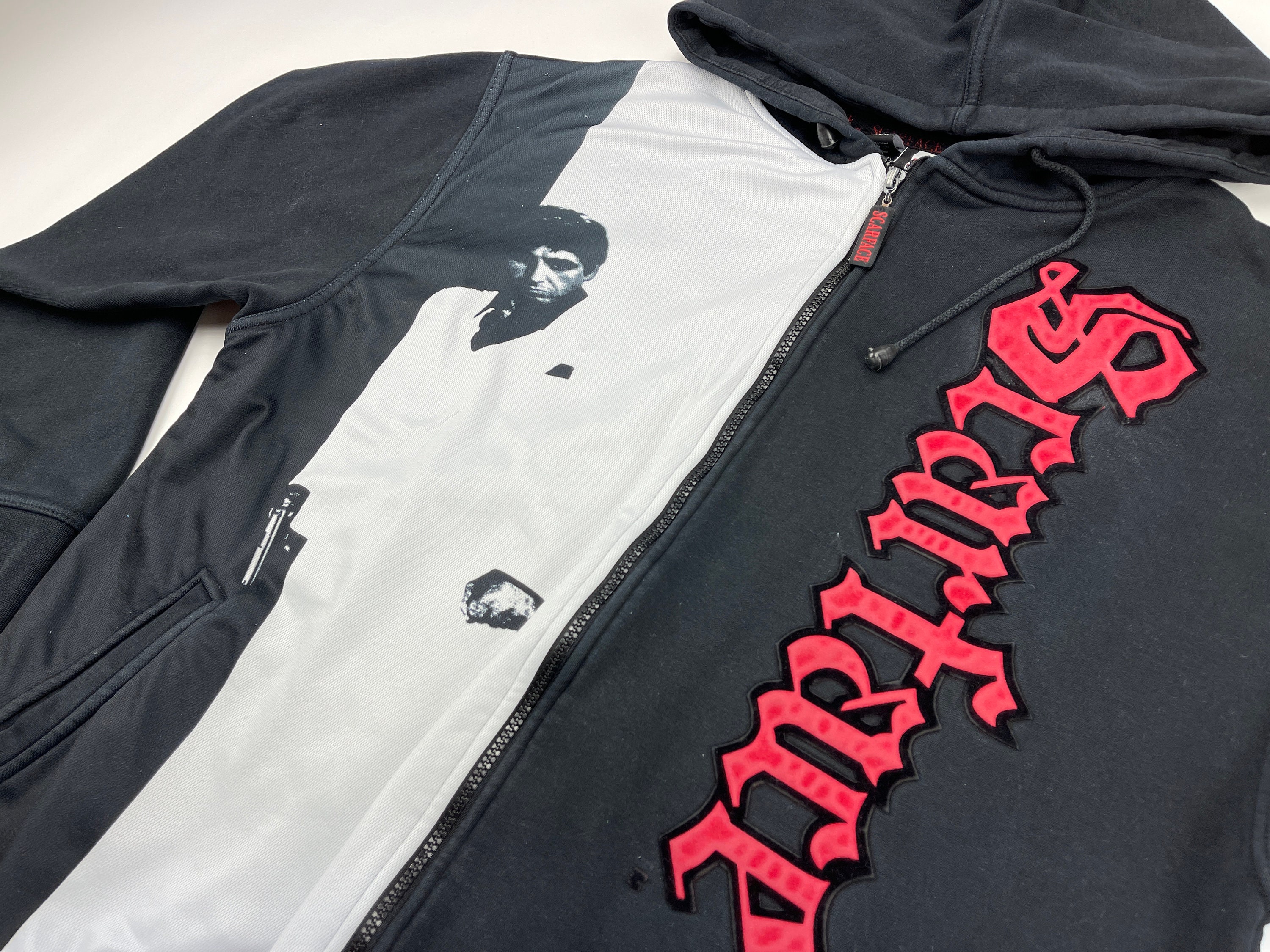 scarface hoodie black