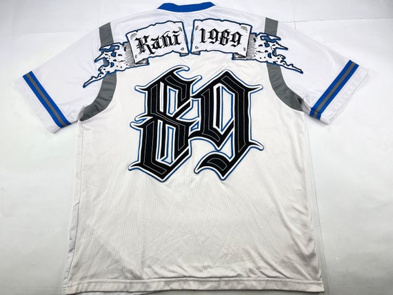 KARL KANI jersey, white, vintage hip hop t-shirt, 90s hip hop