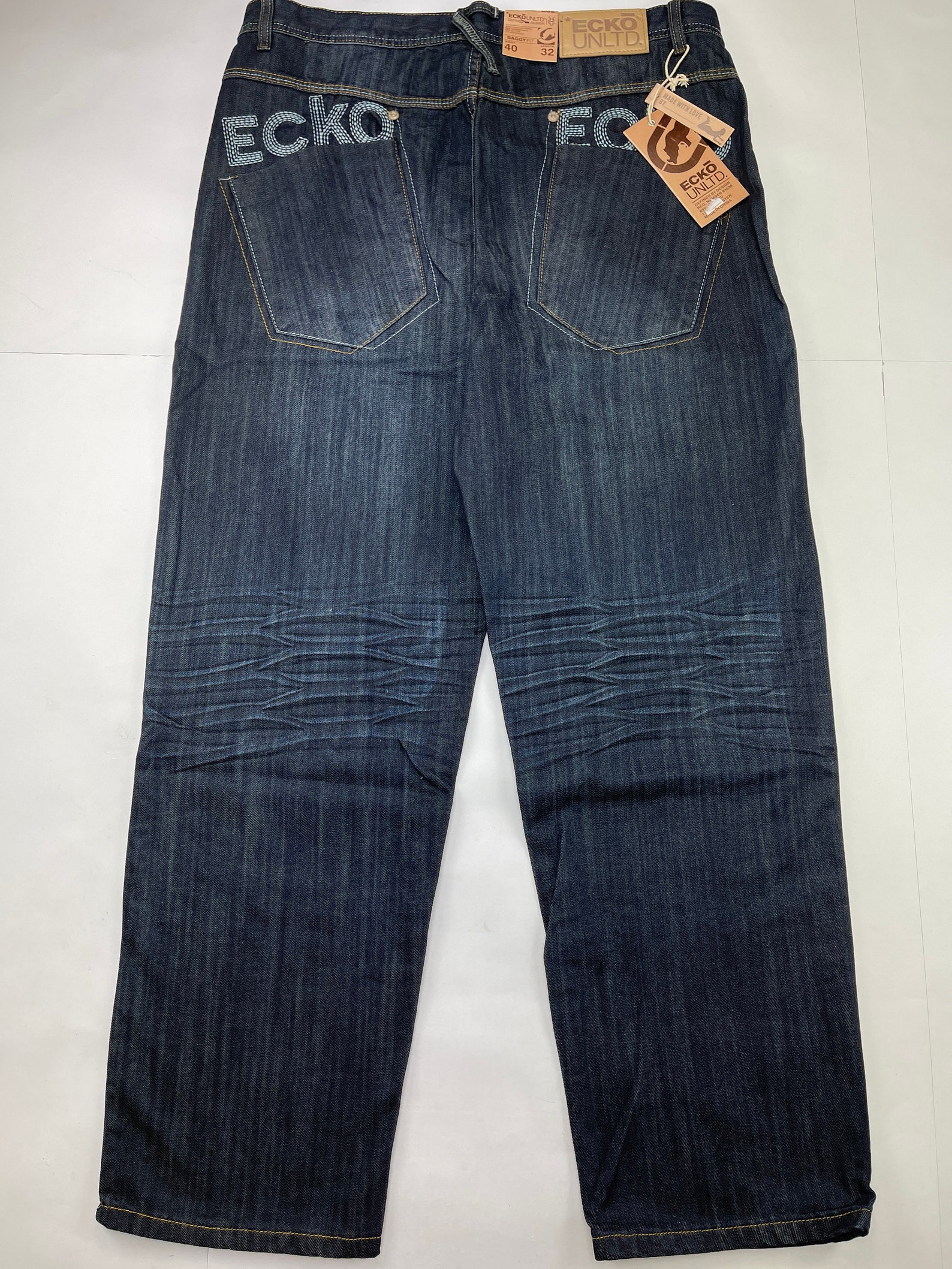 Ecko Unltd jeans blue vintage baggy pants deadstock 90s | Etsy