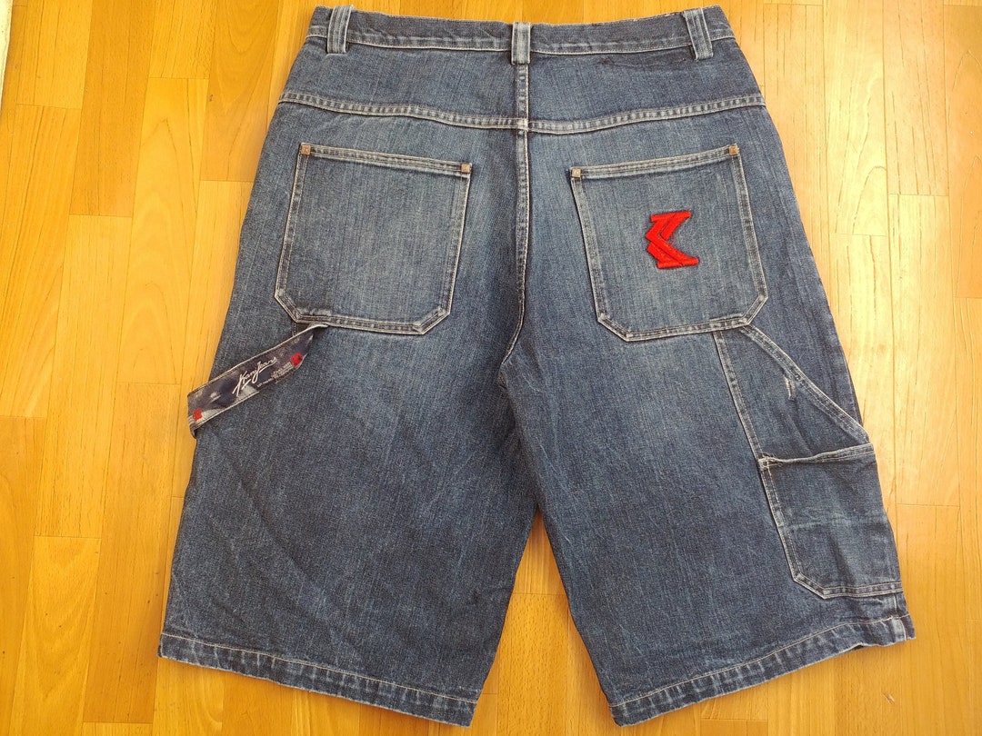 KARL KANI Shorts Hip Hop Baggy Jeans Denim Shorts of 90s - Etsy