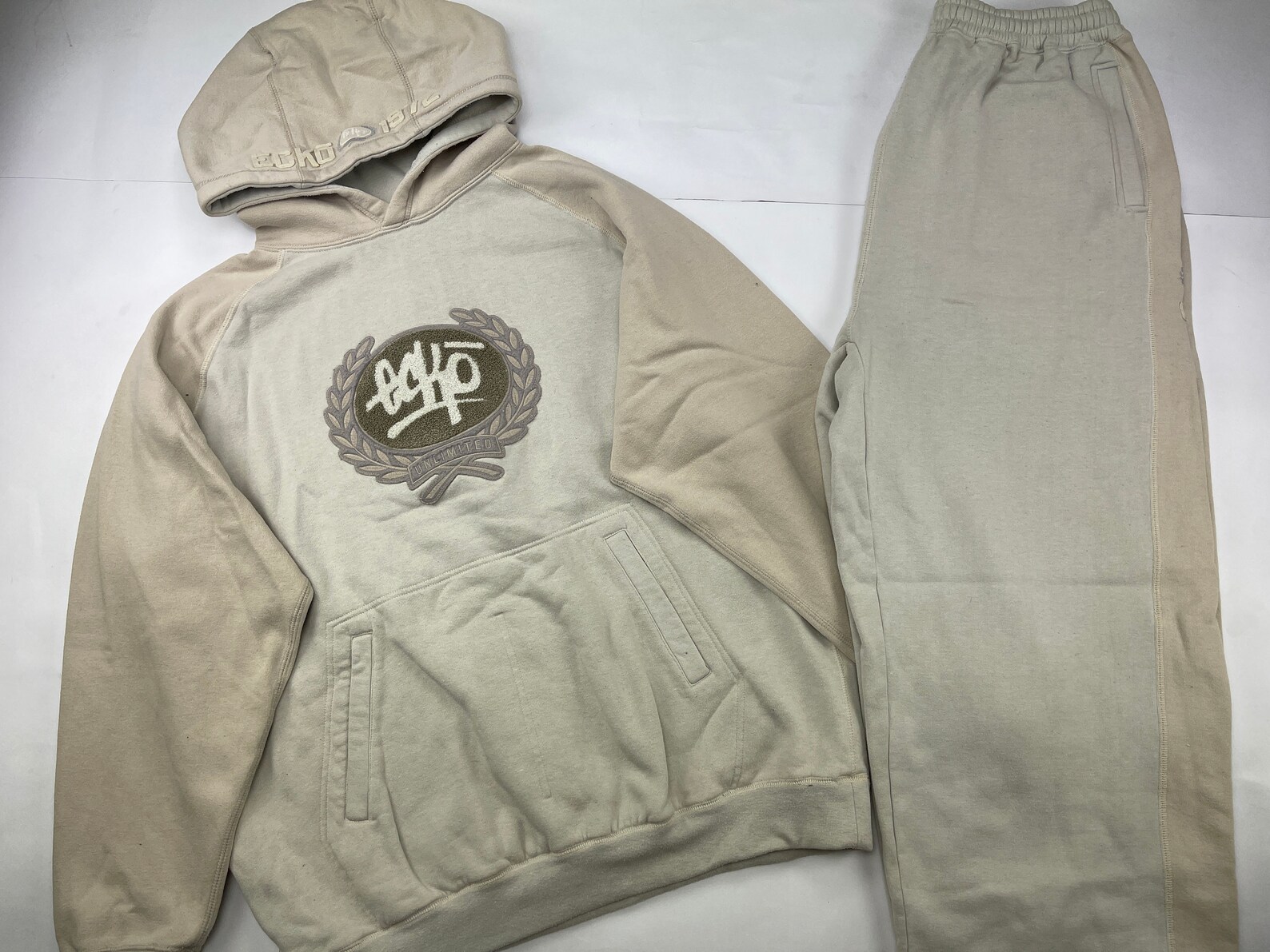 Ecko Unltd Tracksuit Beige Vintage Track Suit Jacket Pants Etsy
