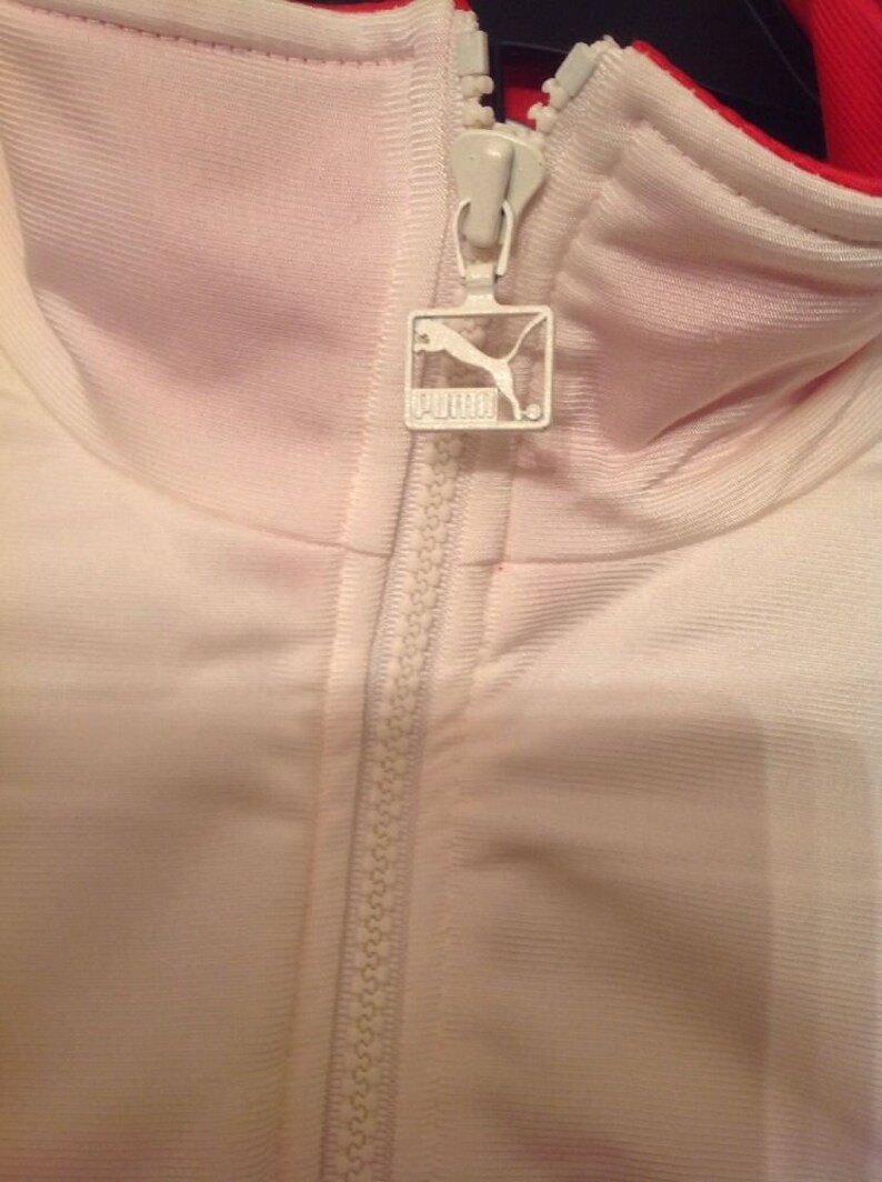 Puma tracksuit deadstock white vintage track suit jacket | Etsy