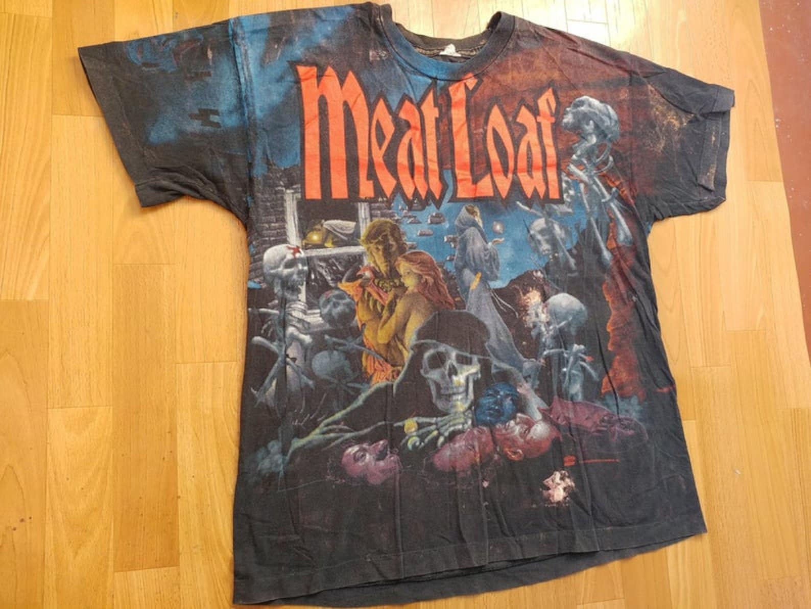 Meat Loaf TShirt vintage 1994 Bat Out of Hell II Back into Etsy