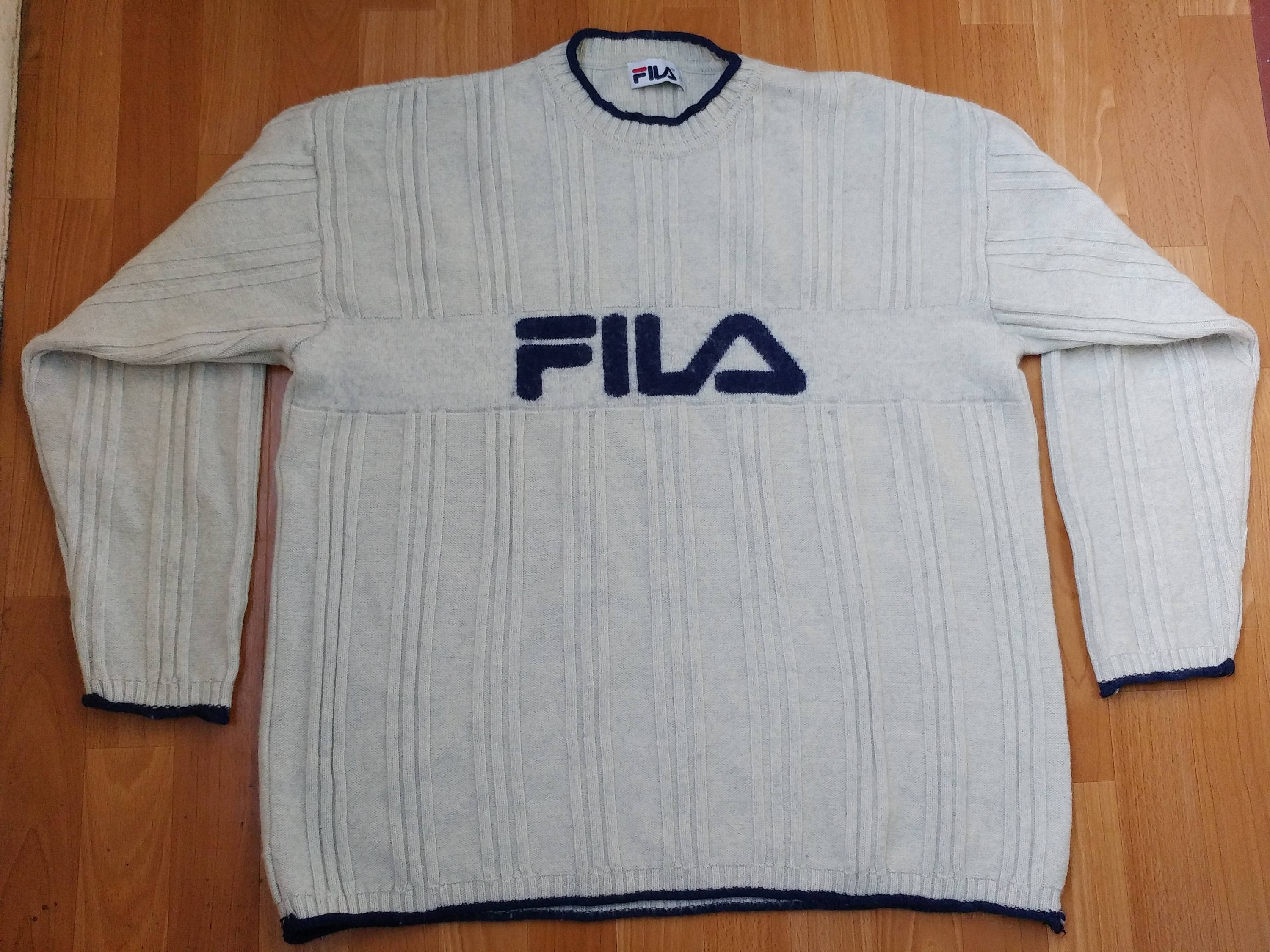 Buy FILA Sweatshirt Vintage White Sweater 90s Hip-hop Clothing Online India - Etsy