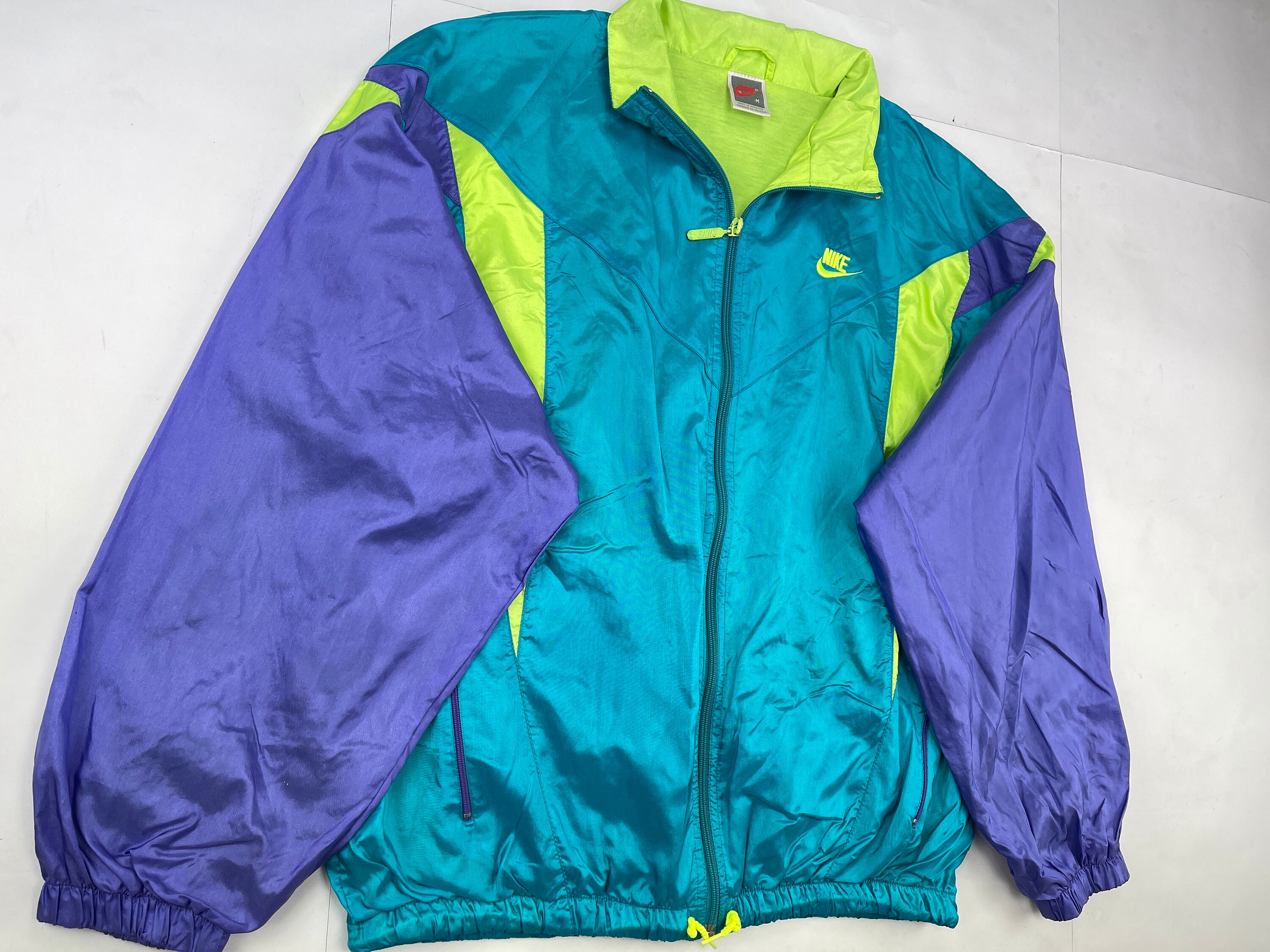 NIKE Jacket Neon Green Vintage Track 