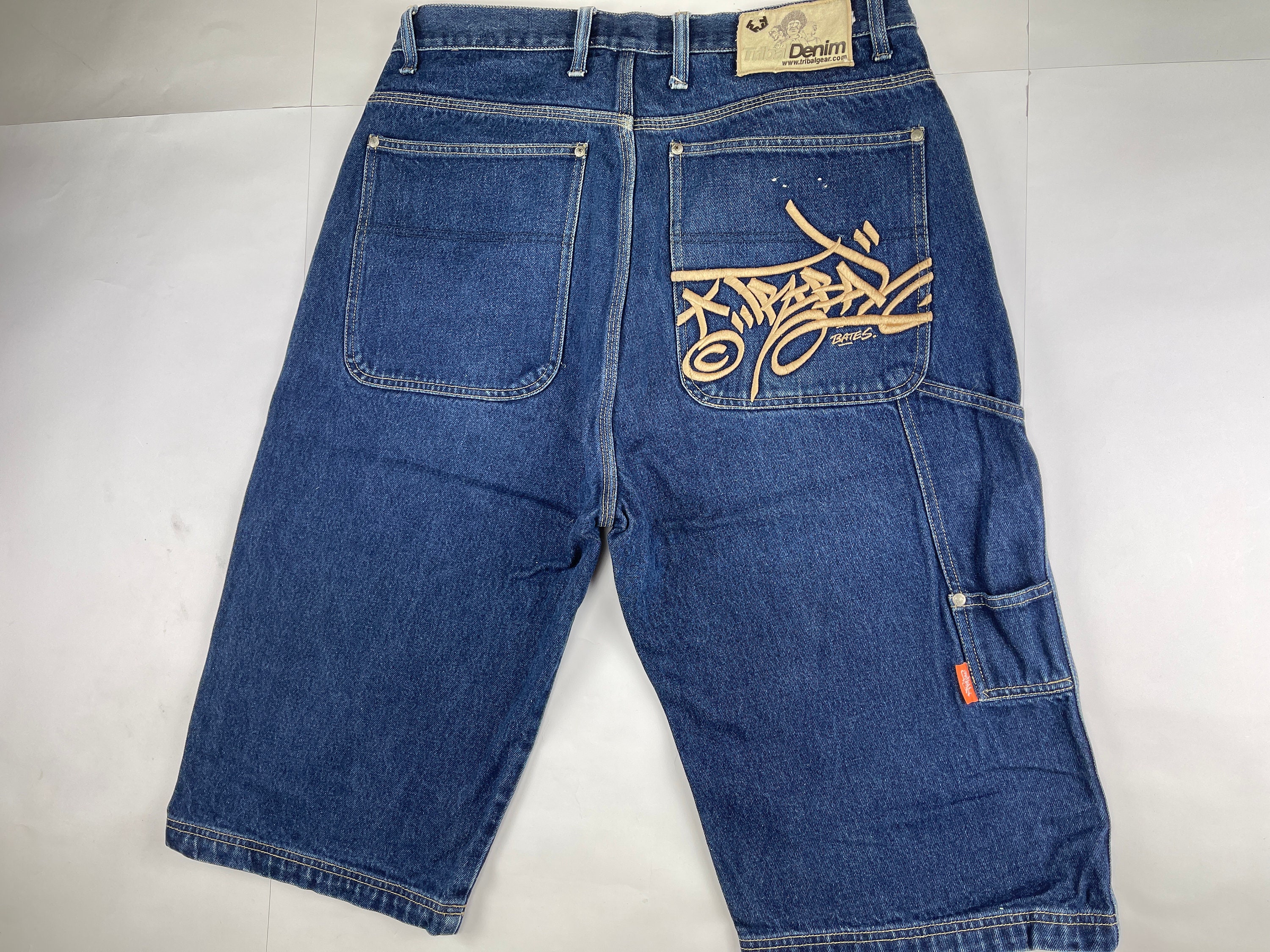 Tribal Shorts Vintage Jeans Shorts Tribal Gear 90s Hip Hop | Etsy