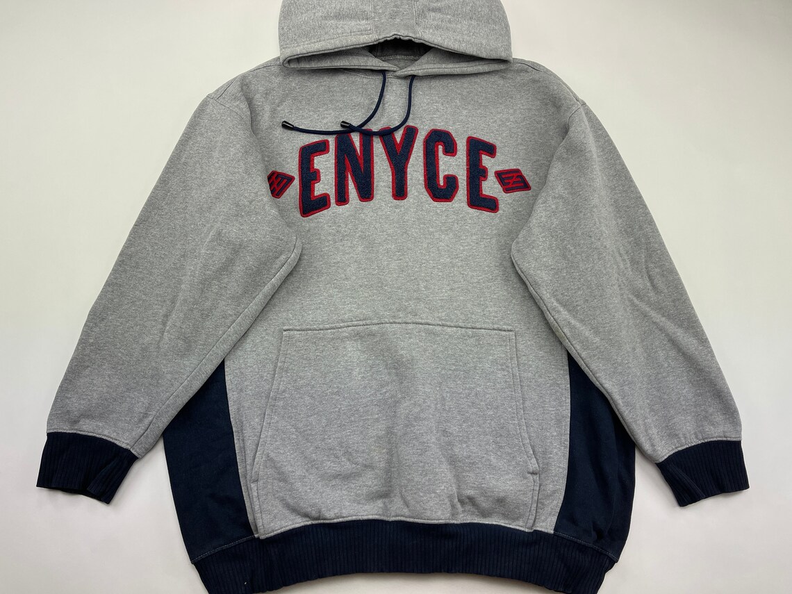 Enyce Hoodie Gray Vintage 90s Hip Hop Clothing 1990s Etsy