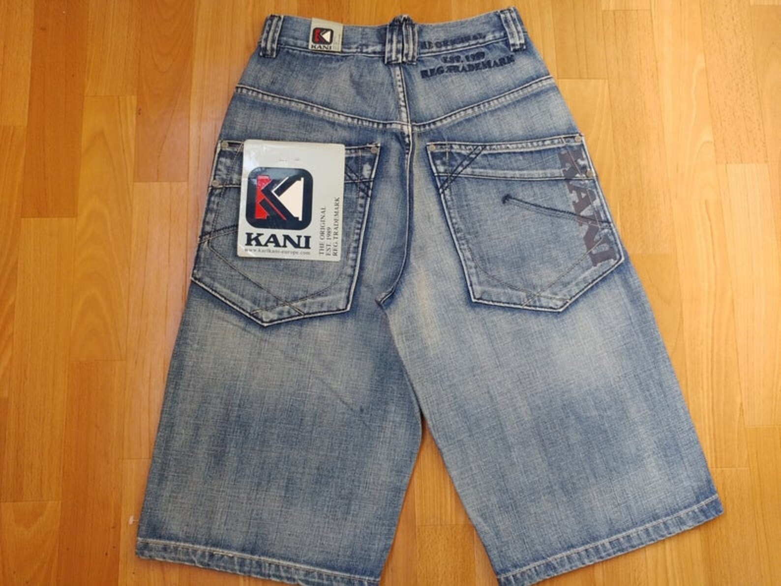 New KARL KANI Shorts Deadstock Blue Denim Jeans 90s Hip-hop - Etsy