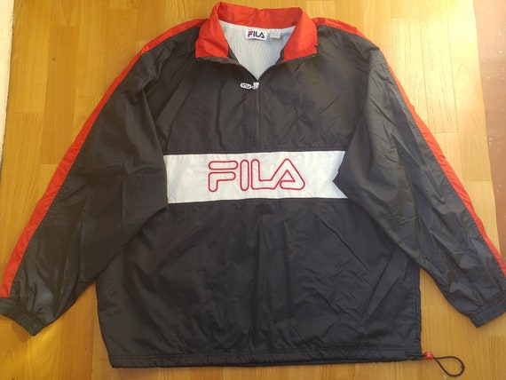 FILA Jacket Vintage Nylon Windbreaker Jacket of 90s Hip-hop - Etsy