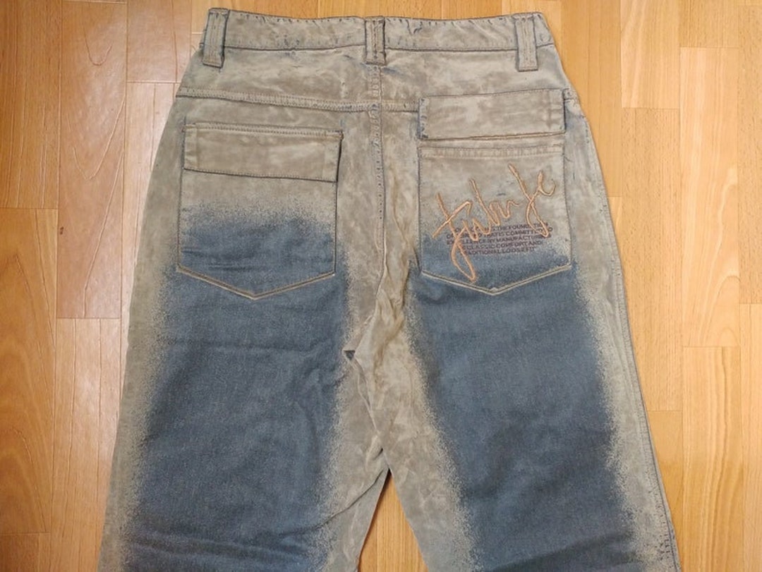 FUBU Jeans Suede Vintage Baggy Jeans Carpenter Loose Fit 90s - Etsy