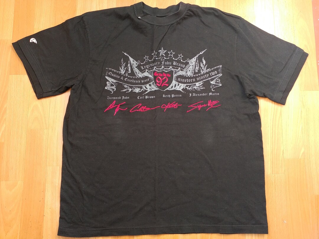 FUBU Jersey Vintage Hip Hop T-shirt Signature Shirt 90s - Etsy