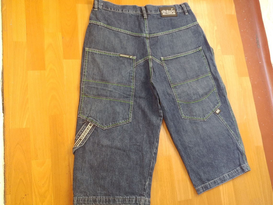Overseas Jeans Shorts Vintage Denim Hip-hop Shorts 90s - Etsy