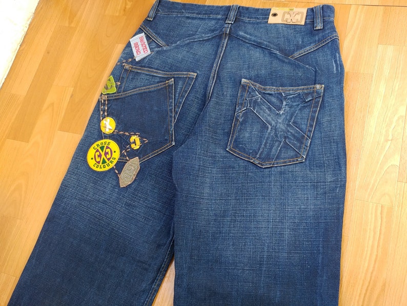 Jeans Cross Colours jeans vintage baggy anni '90 Etsy