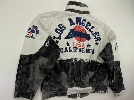NBA Los Angeles Lakers Jacket Vintage LA Lakers Jacket White - Etsy