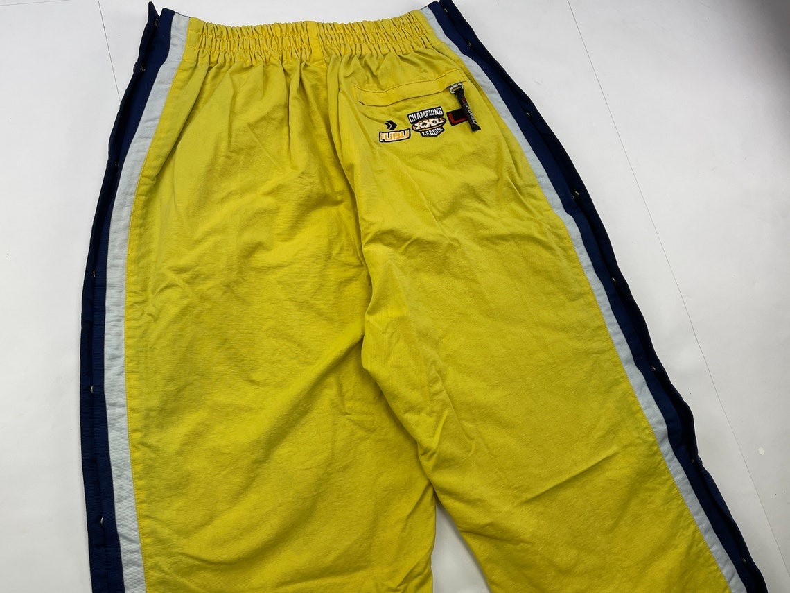 Fubu pants yellow baggy Kani tracksuit pants loose 90s hip Etsy