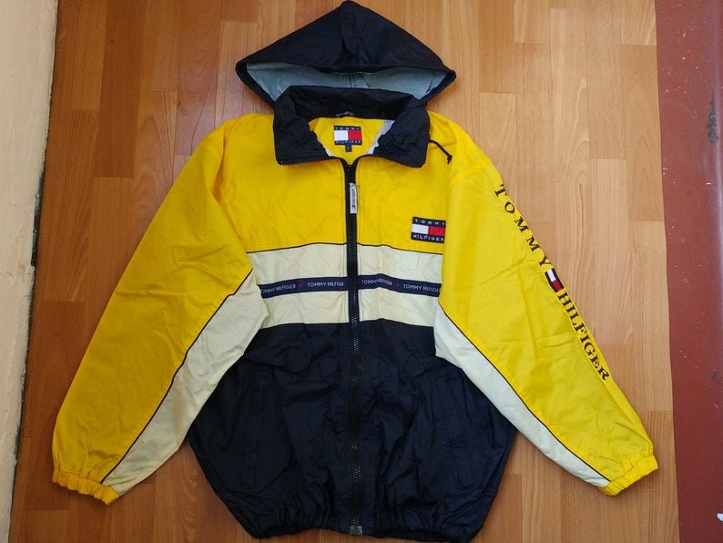 Melodieus Uitsluiting Conform Tommy Hilfiger Jacket Vintage Yellow Tommy Jacket 90s - Etsy