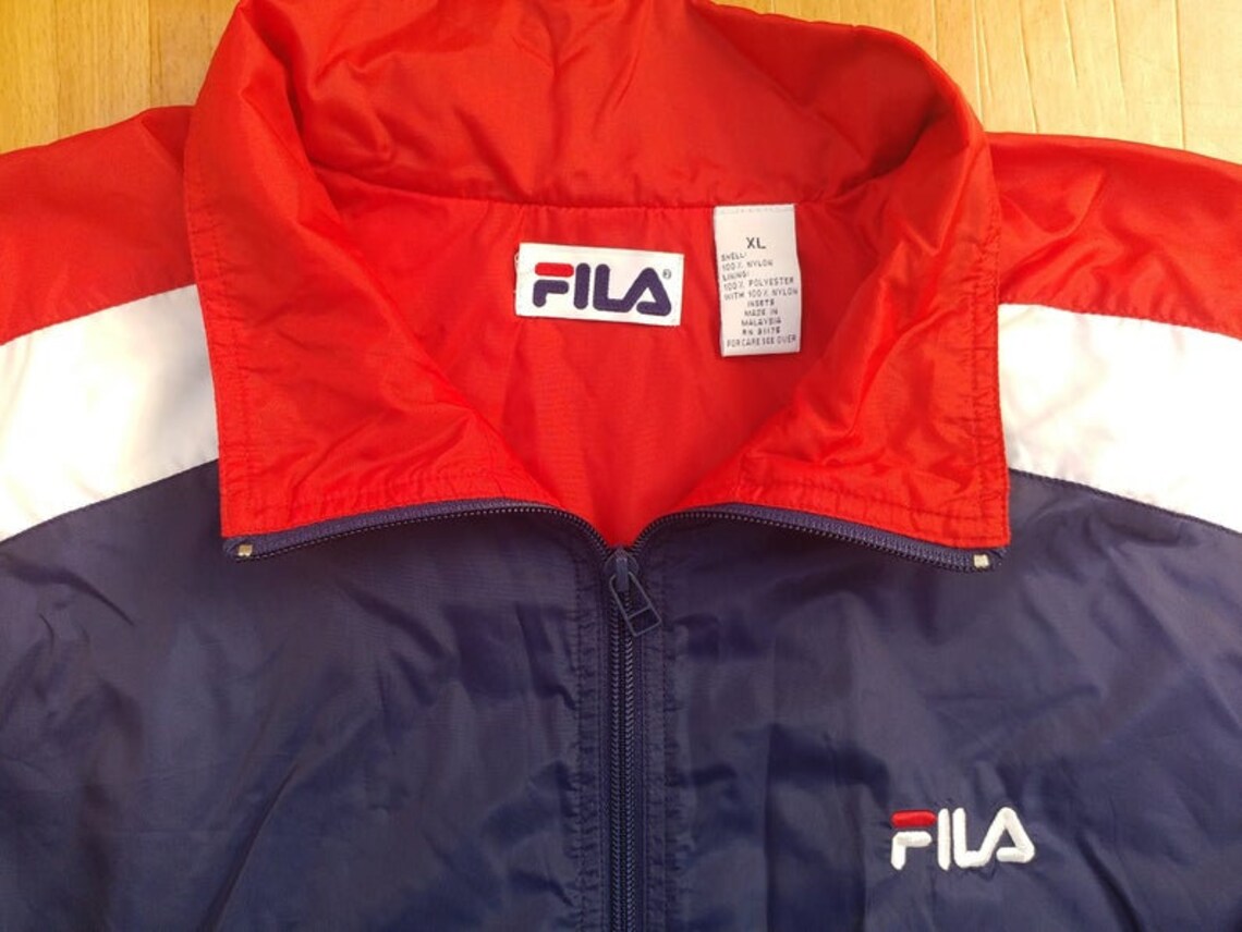 FILA jacket vintage tracksuit jacket 90s hip-hop clothing | Etsy