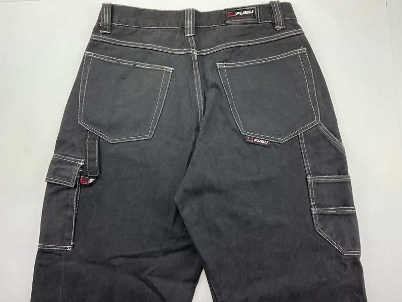 FUBU Jeans Black Vintage Baggy Jeans Carpenter Loose Fit Etsy