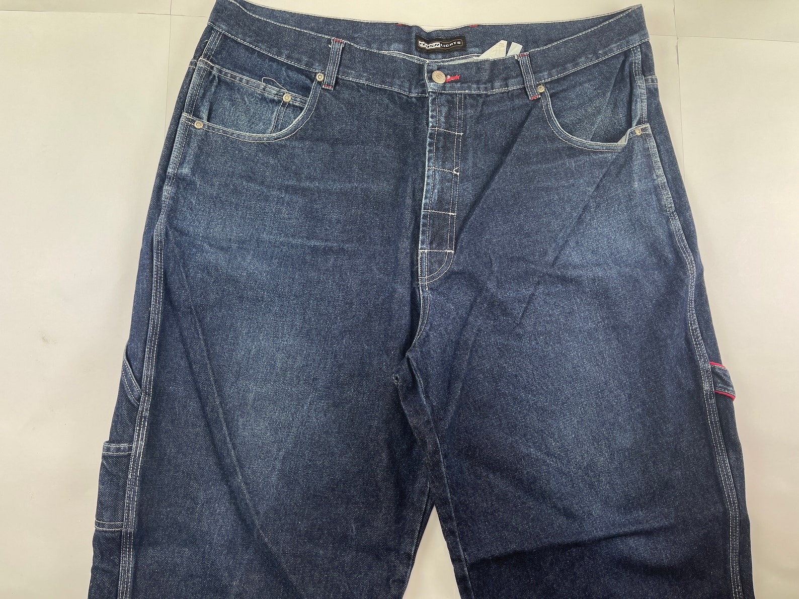 Flashlights Jeans Blue Vintage Baggy Jeans 90s Hip Hop Etsy