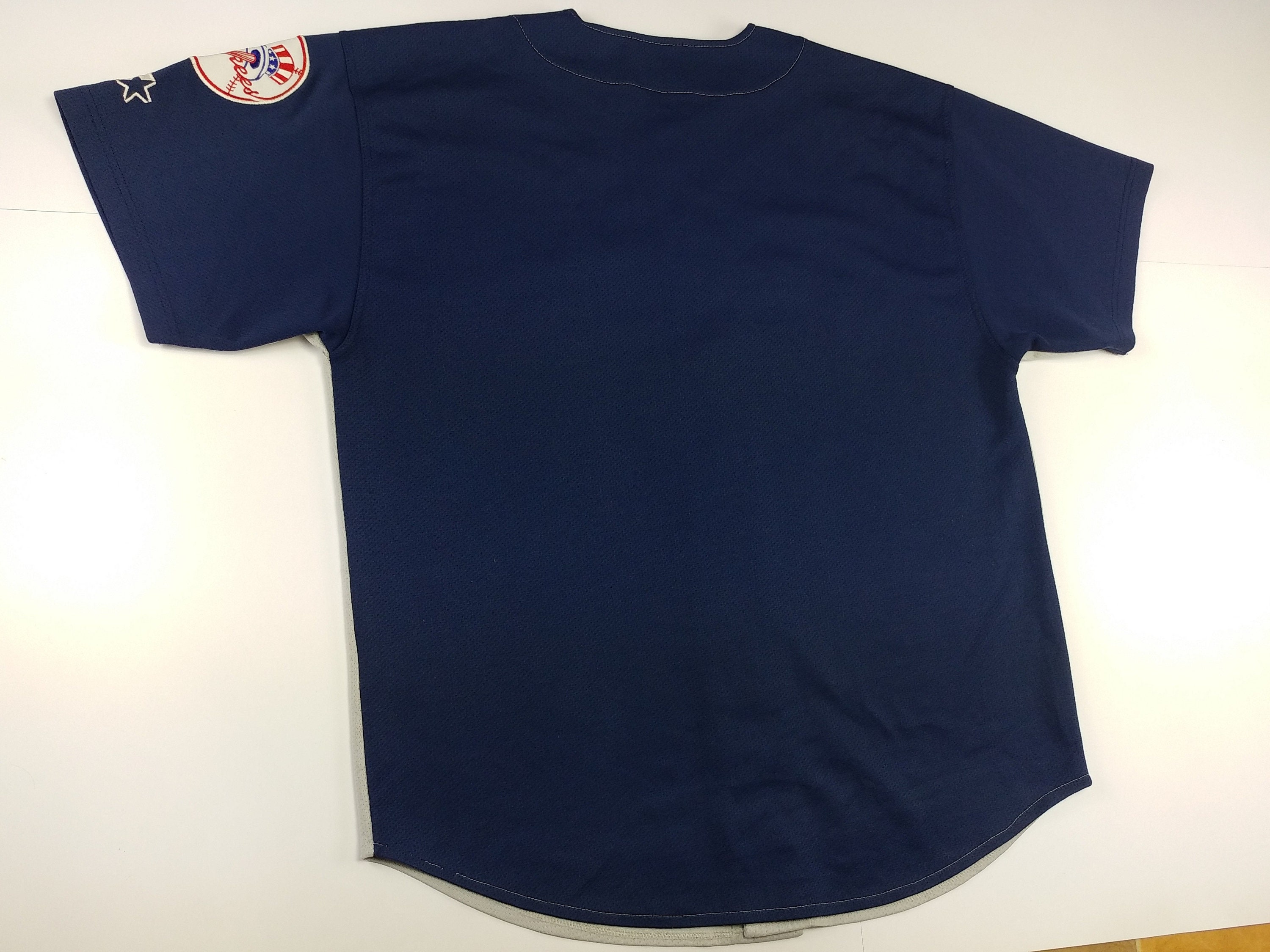 RetroRise1 Vintage New York Yankees Baseball Signal T-Shirt Jersey Large 1992 MLB 90s
