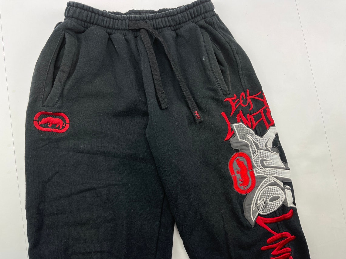 Ecko Unltd pants black vintage baggy 90s hip hop clothing | Etsy