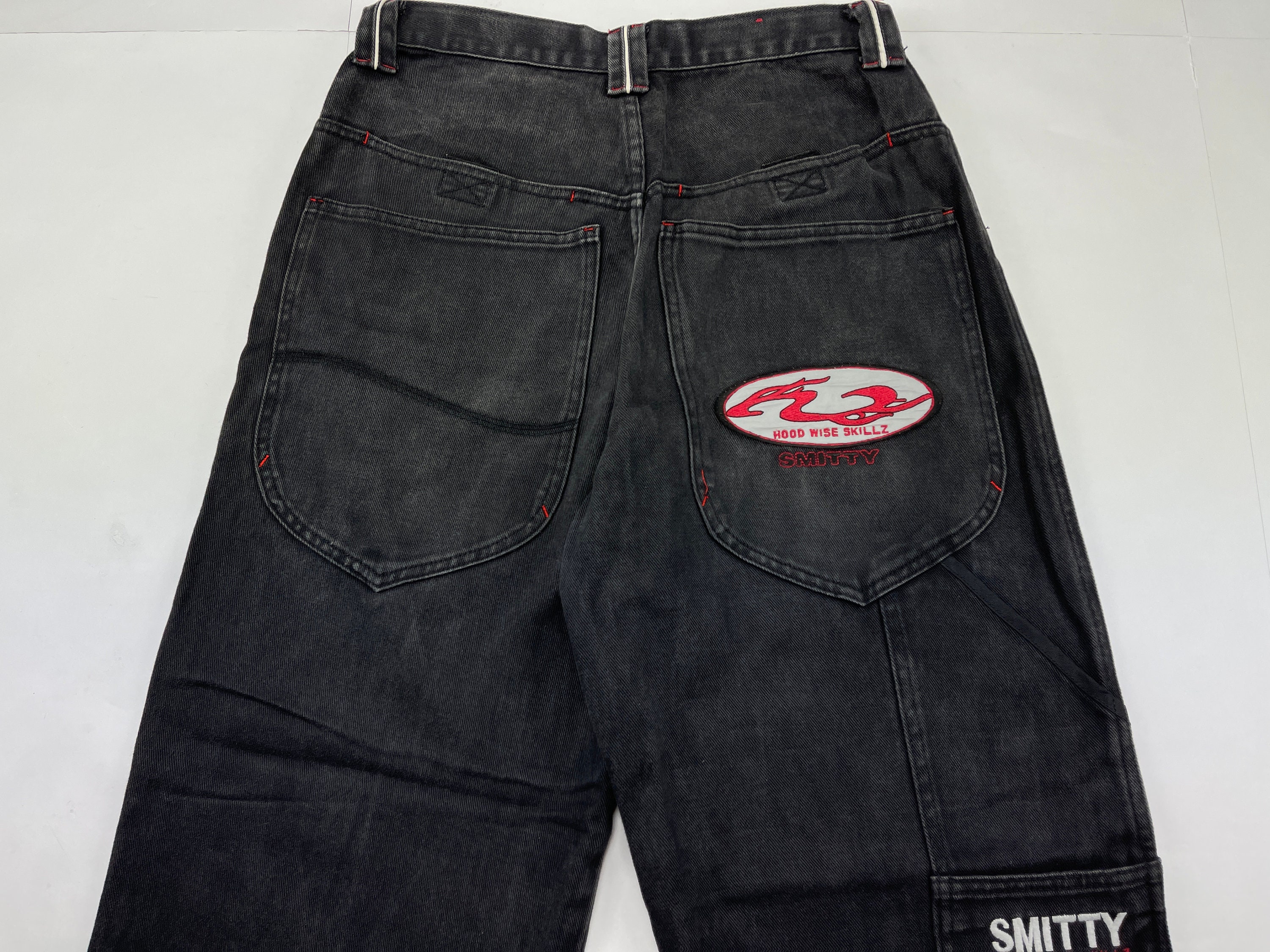 Smitty jeans black vintage baggy jeans 90s hip hop | Etsy