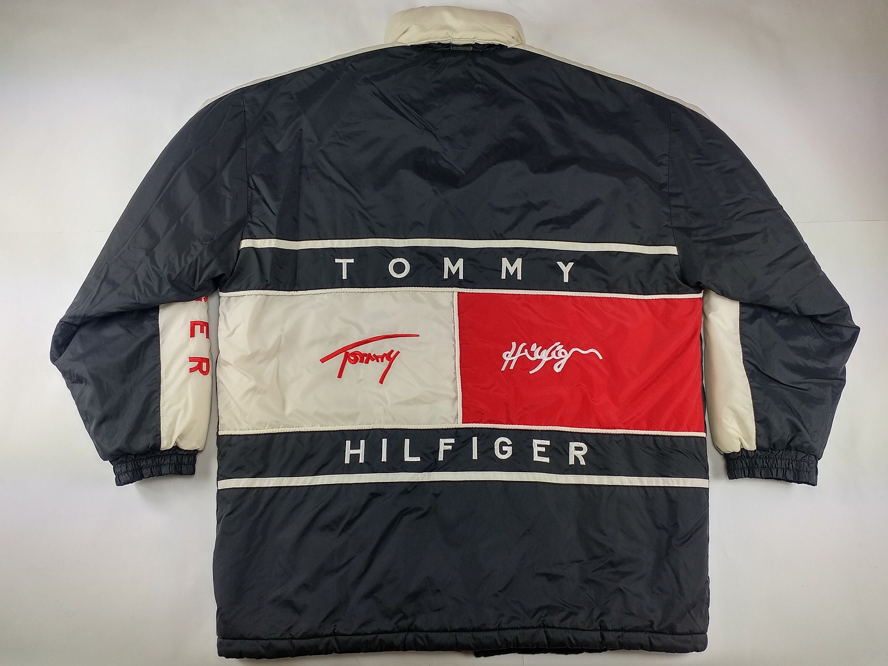tommy hilfiger jacket black and white