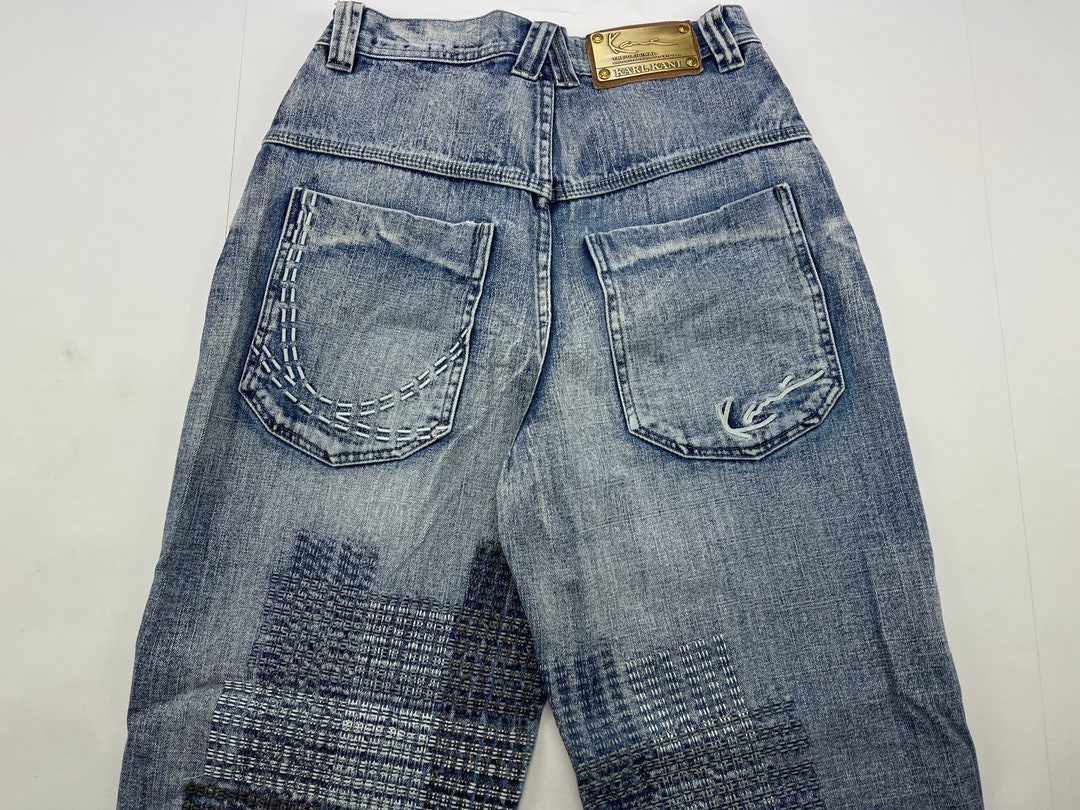KARL KANI Jeans Vintage Baggy Kani Jeans Loose Blue 90s Hip - Etsy