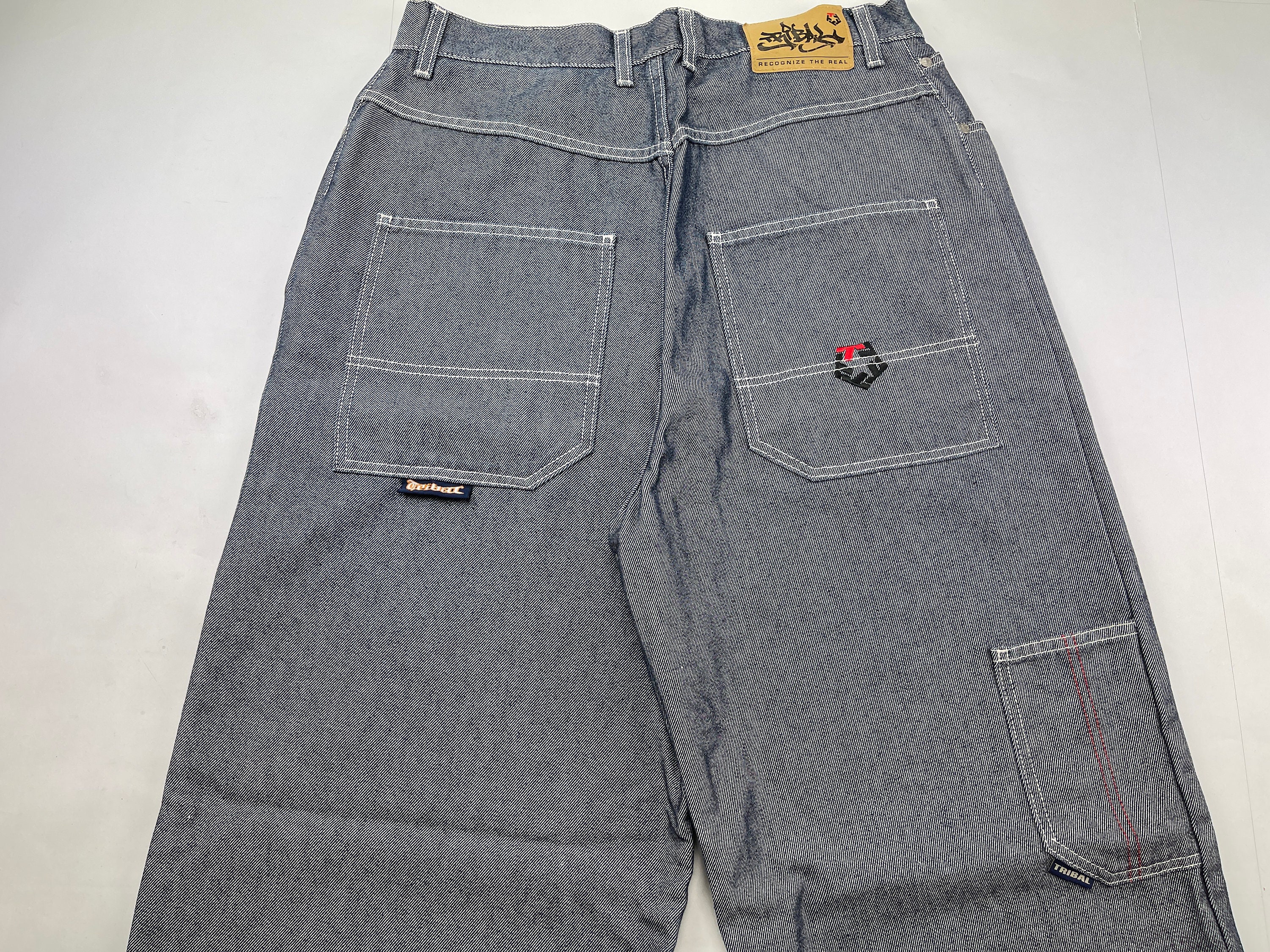 TRIBAL Gear Jeans Shiny Gray Silver 