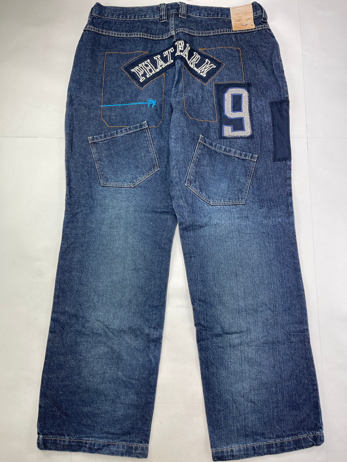 Phat Farm Jeans Blue Vintage Baggy Jeans 90s Hip Hop Etsy