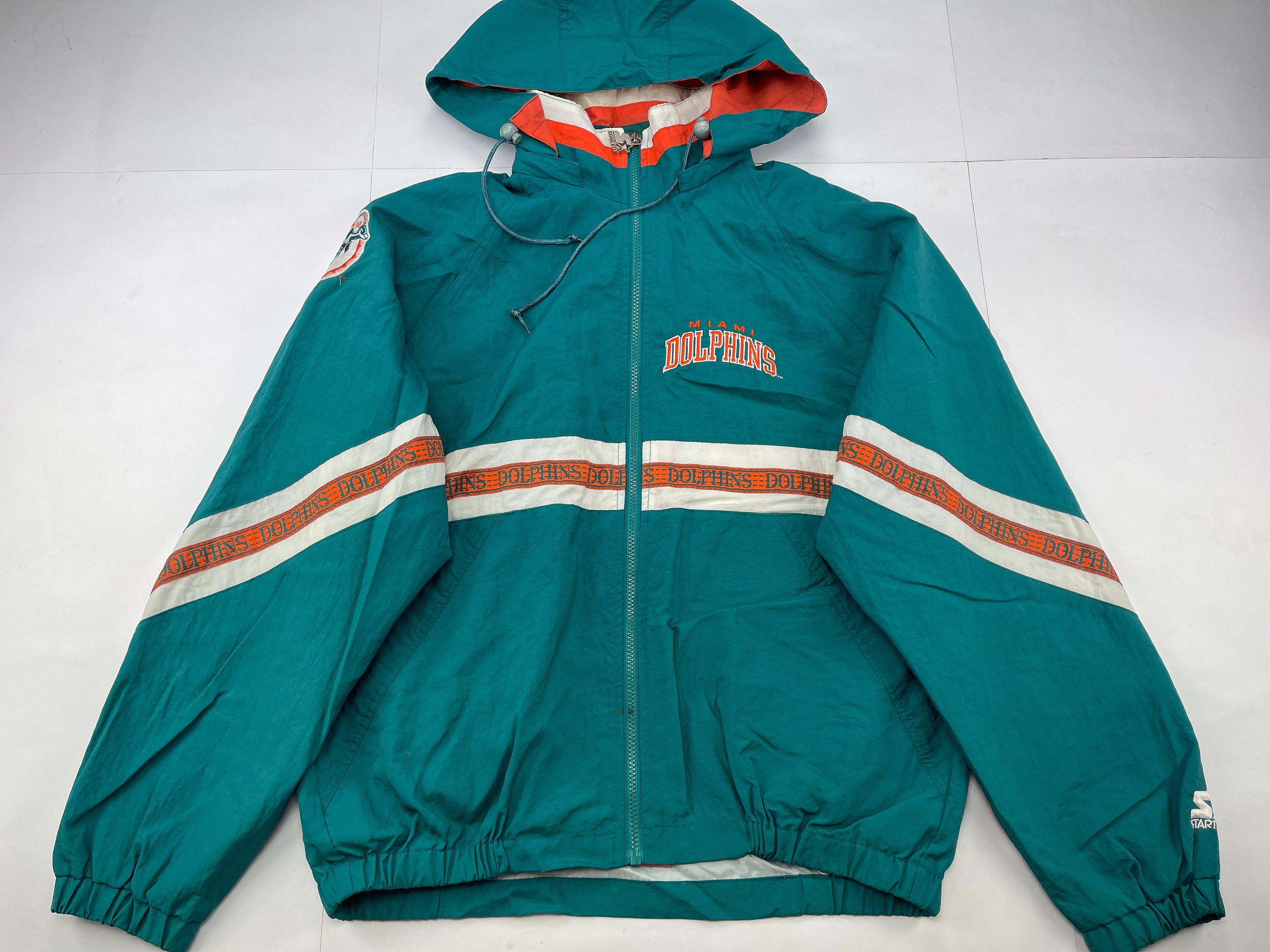 Vintage 90s MIAMI DOLPHINS NFL Starter Nylon Jacket XXL – XL3 VINTAGE  CLOTHING