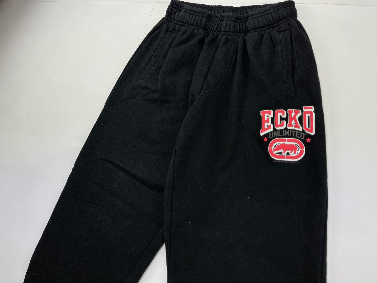 Ecko Unltd Pants Black Vintage Baggy 90s Hip Hop Clothing Etsy