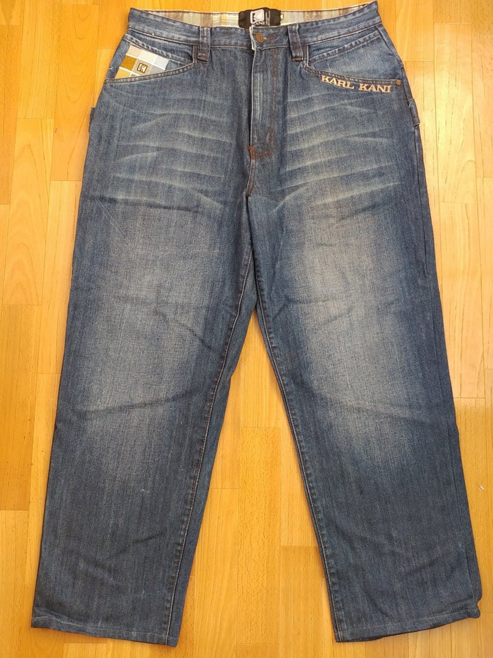 KARL KANI jeans vintage baggy Kani jeans loose blue 90s | Etsy