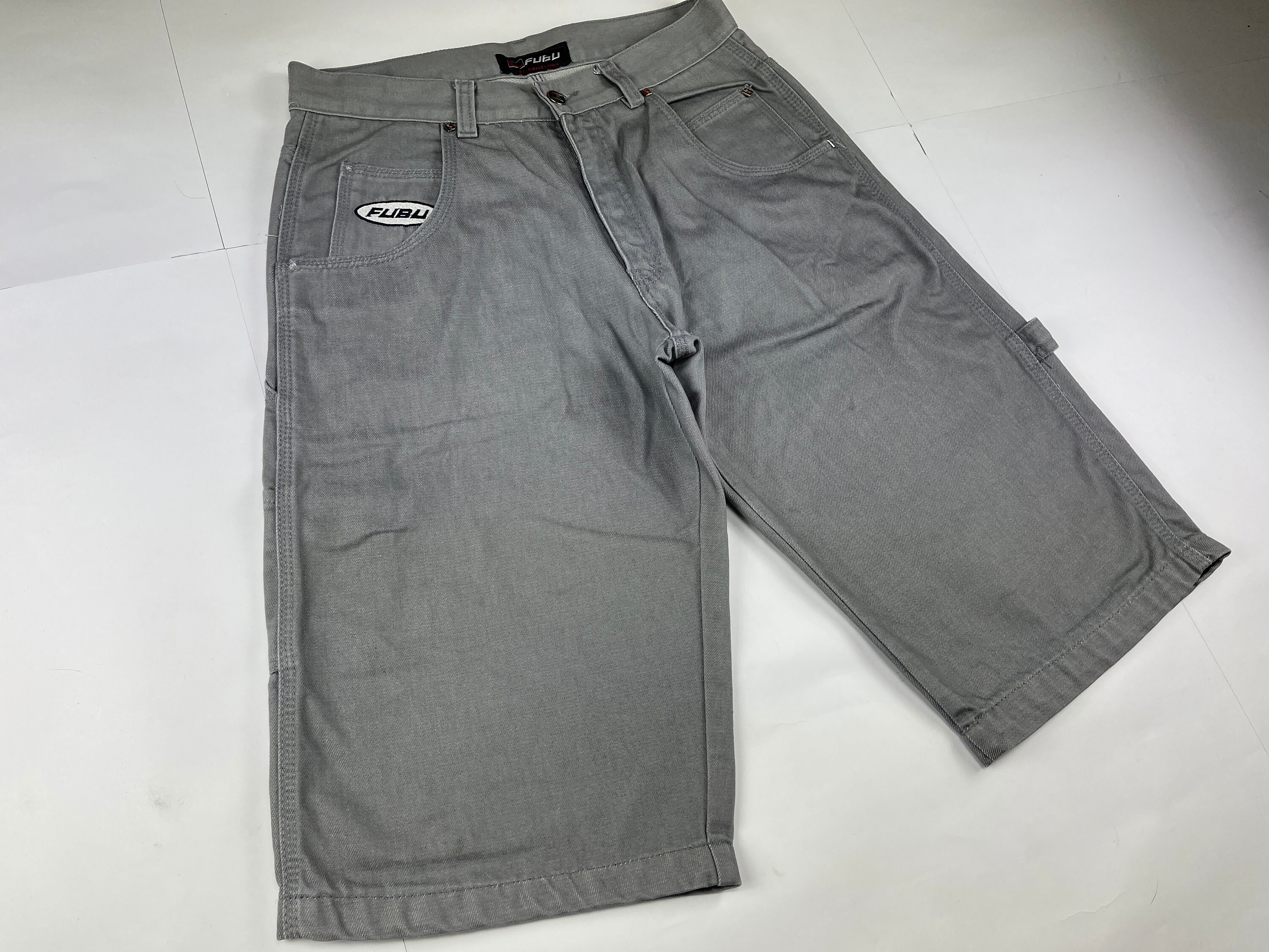 FUBU shorts khaki vintage Fubu jeans shorts 90s hip hop Etsy