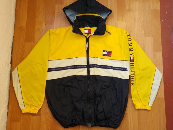 Tommy Hilfiger Jacket Vintage Yellow Tommy Jacket 90s - Etsy