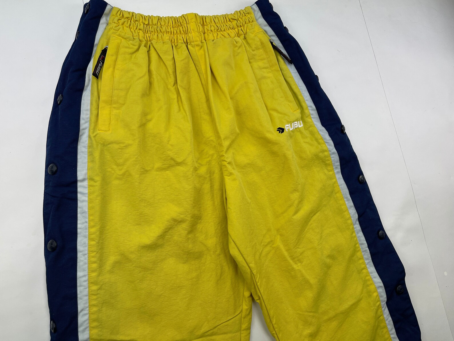 Fubu pants yellow baggy Kani tracksuit pants loose 90s hip Etsy
