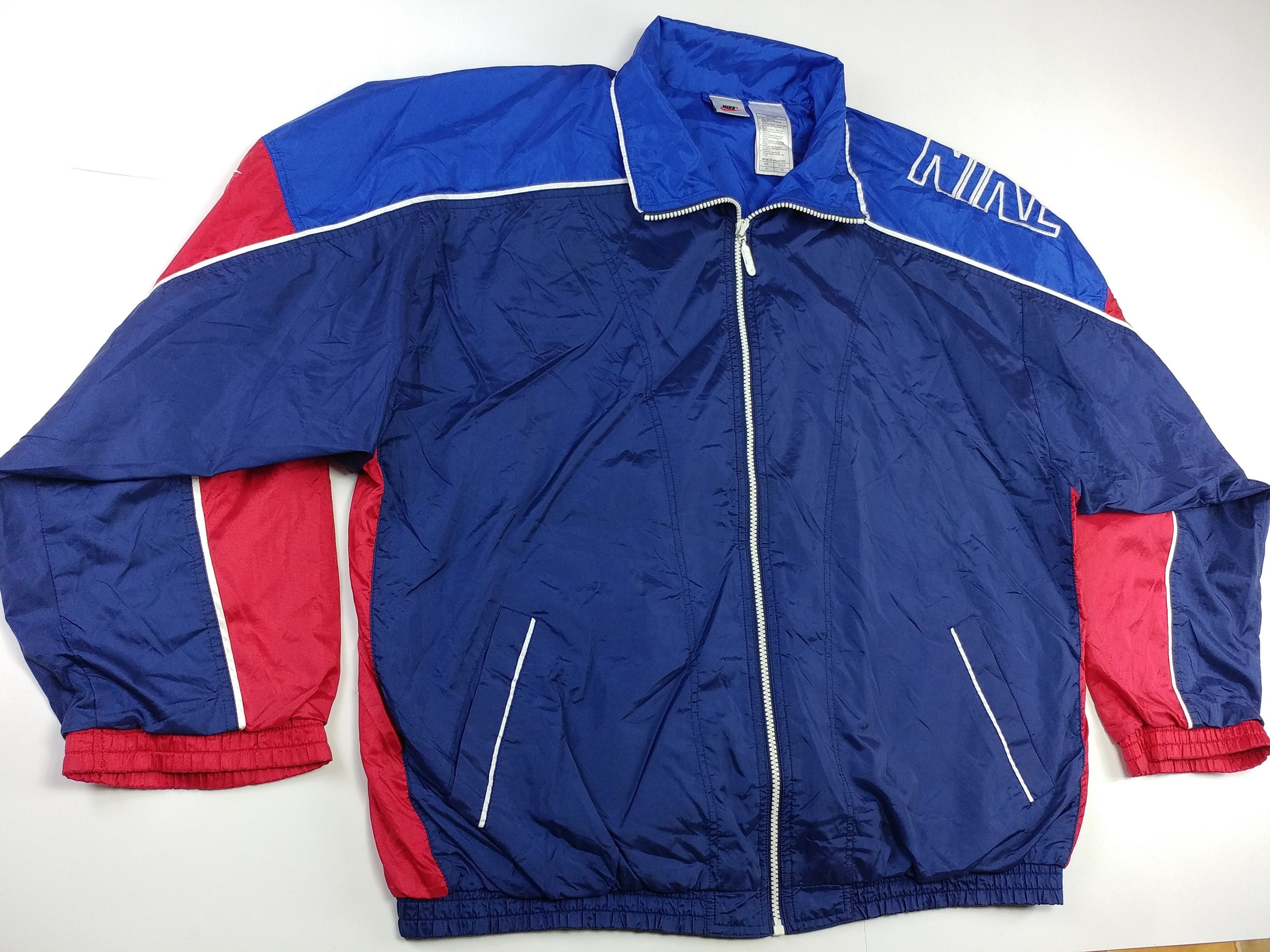 NIKE jacket vintage blue windbreaker 90s hip hop clothing | Etsy