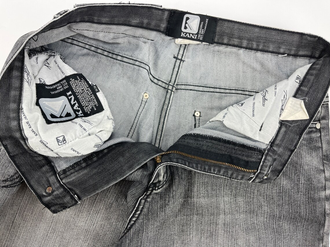 KARL KANI jeans black vintage baggy Kani jeans loose 90s hip | Etsy