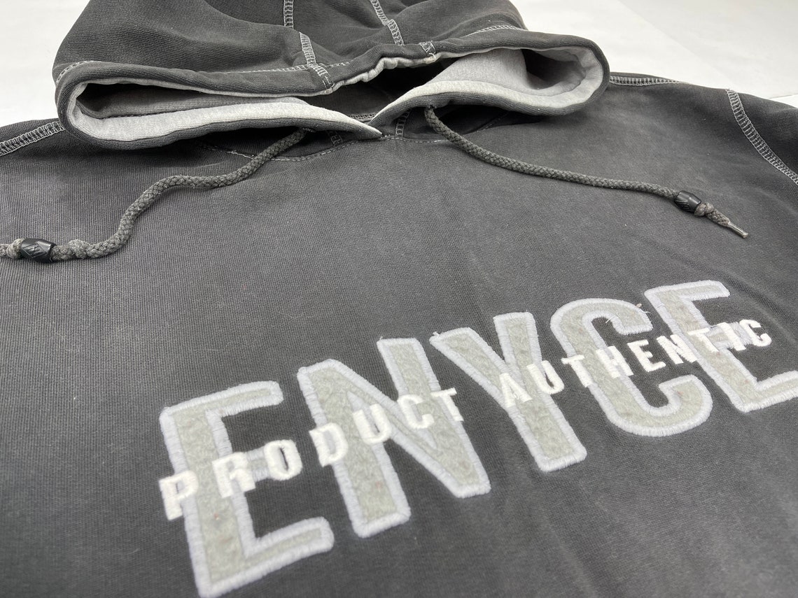 Enyce hoodie black vintage 90s hip hop clothing 1990s Etsy