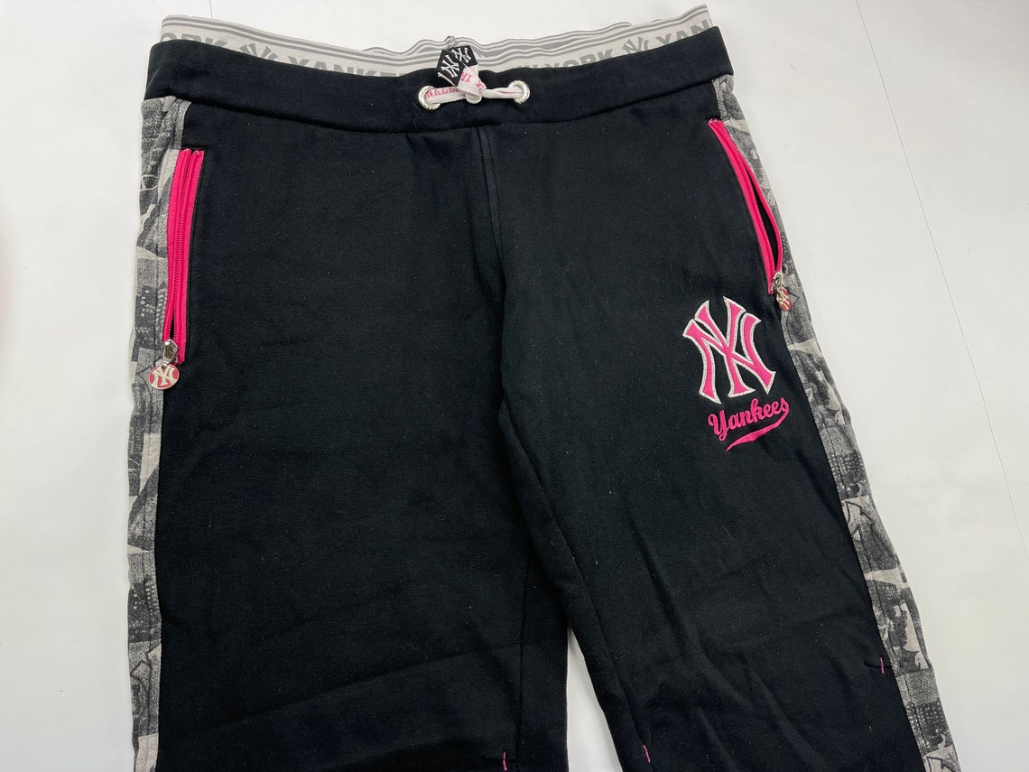 New York Yankees Pants Black Vintage Baseball Pants Etsy
