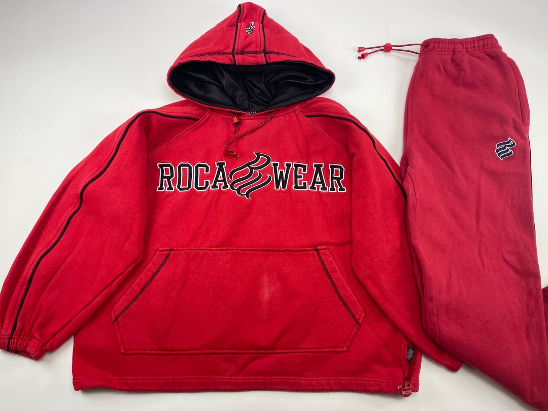 ROCAWEAR Tracksuit, 1990s, Red, Baggy Track Suit, Jacket and Pants Set ...